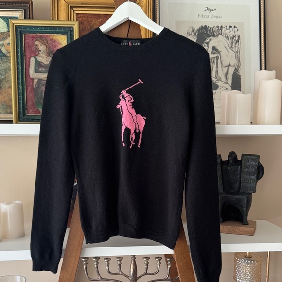 Ralph Lauren Sweaters - RALPH LAUREN black label PINK PONY sweater